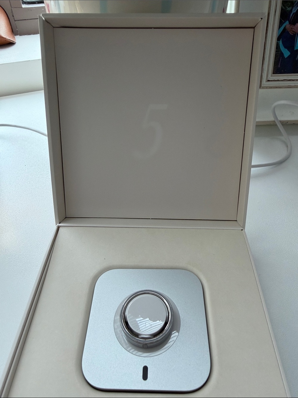 Oura Silver Smart Ring 5 size 8